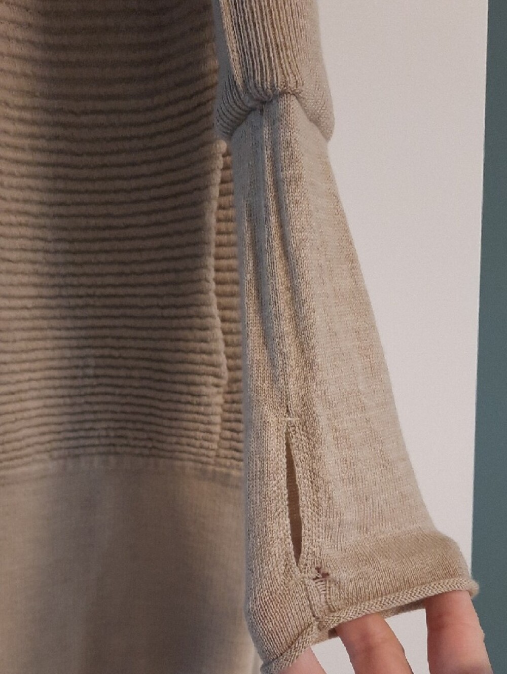 lululemon athletica Light Beige Open-Front Ribbed Cardigan - Picture 3 of 7